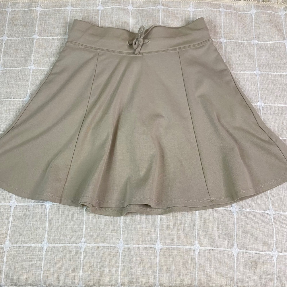 Justice Girls Skort Khaki‎ Athletic Skirt with Built-in Shorts Sz L 12/14 *FLAW